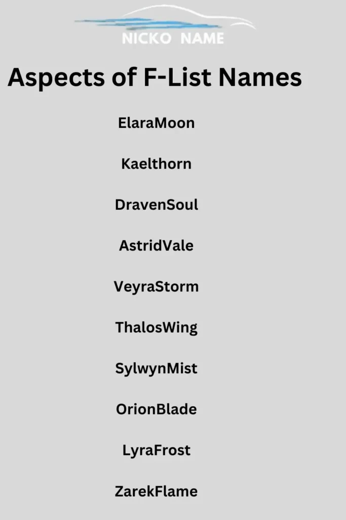 Helpful tips for F-List name request process