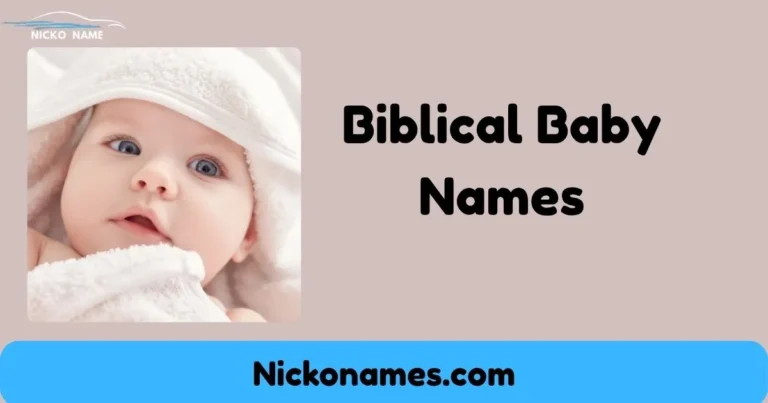 Biblical Baby Names