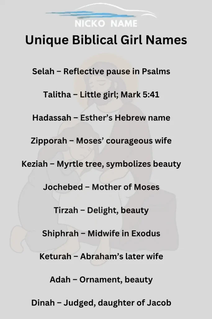 15 rare and unique biblical girl names for your baby girl